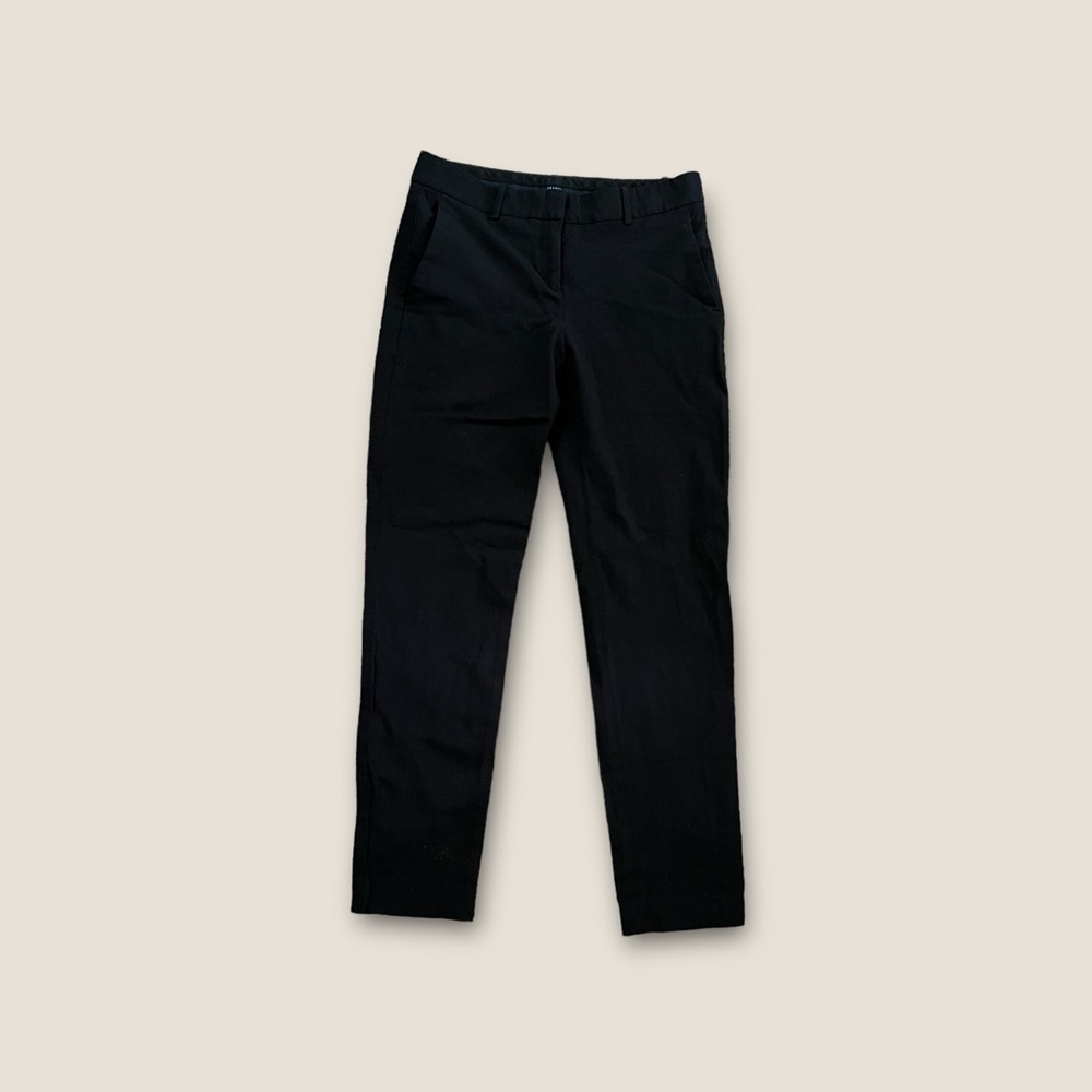 Theory Mid-Rise Skinny Trouser Dress Pant Black 0